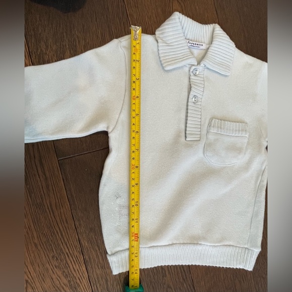 Cozy Designer Baby Outfit PAPERMOON mini Size 12 Months Light Blue Warm - Picture 6 of 16